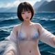 主编林知漫头像，年轻女性，短发，书桌前认真工作，背景是满墙漫画海报